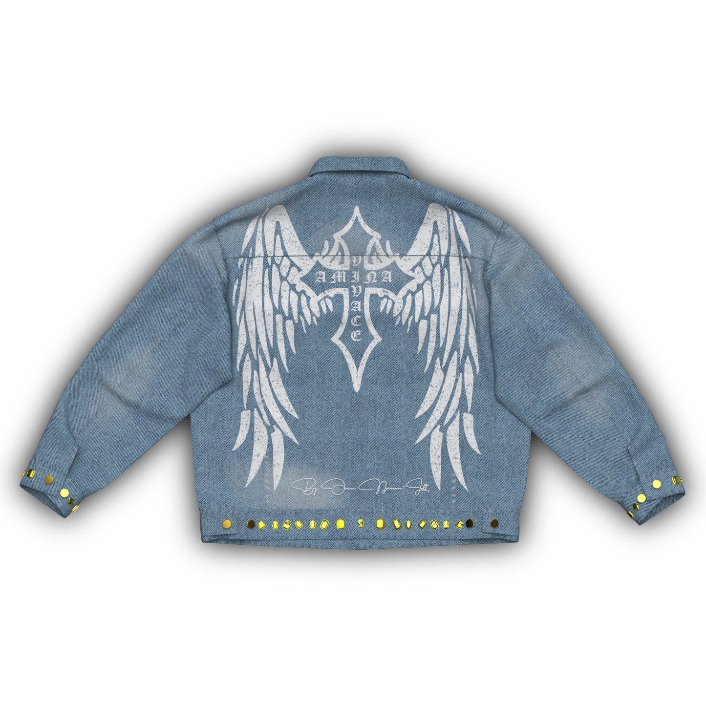 Rhinestone Denim Jacket By Omarr Norman-Lott